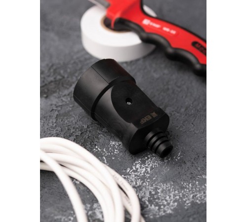 Гнездо штепсельное б/з черн. ПВХ 10A 250B EKF PROxima  ASGO10-30  EKF