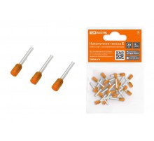 Наконечник-гильза Е0508 0,5мм2 с изолированным фланцем (20шт)  SQ0568-0036  TDM