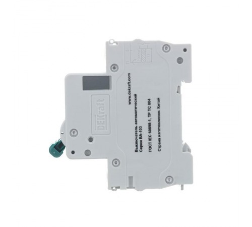 Выключатель автоматический двухполюсный ВА-103 2Р 16А характеристика C 6кА  12289DEK  DEKraft