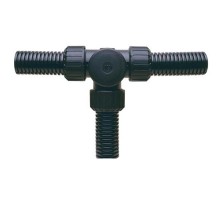 Ответвитель ASF28X3/T/BL, Т-образный, полиамид 66, черный, резьба M28, d28, 10 шт. в пачке  7TCA296000R1709  ABB