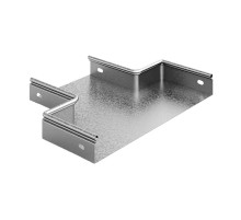 Переход прямой центральный 400х300х80, толщ. 0,7 мм, Сендзимир цинк, 034243  ППЦ-400х300х80-0,7-СЦ   Ostec