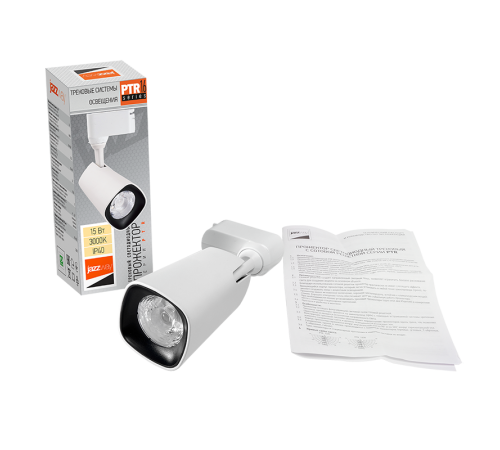 Светильник светодиодный трековый однофазный PTR 1615 15w 3000K 24° WH (белый) IP40  .5035492  JAZZWAY