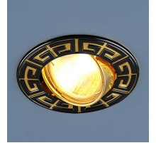 Светильник точечный встраиваемый 120090 MR16 GU/GD черный/золото  a032329  Elektrostandard