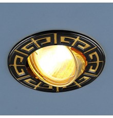 Светильник точечный встраиваемый 120090 MR16 GU/GD черный/золото  a032329  Elektrostandard