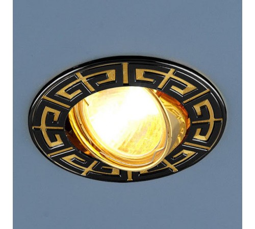 Светильник точечный встраиваемый 120090 MR16 GU/GD черный/золото  a032329  Elektrostandard