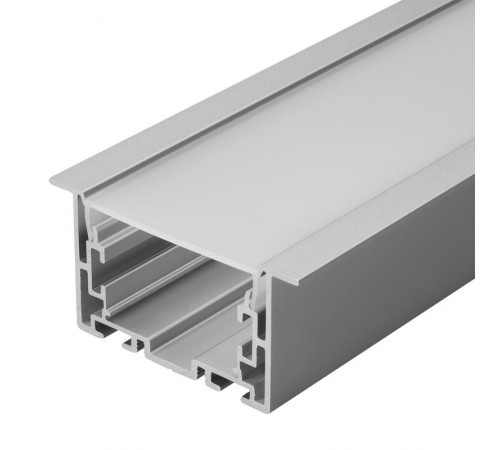 Профиль с экраном S2-LINIA69-F-2500 ANOD+OPAL (Arlight, Алюминий)  021177  Arlight