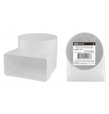 Соединительное колено 90 гр. плоск. воздух. с кругл. 55х110/D100  SQ1807-1727  TDM