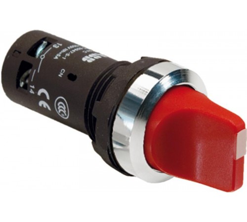 Переключатель C2SS1-30R-20 2-х позиционный красный 2НО (45 граду сов) с фиксацией  1SFA619200R3021  ABB