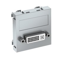 Мультимедийная рамка DVI Modul45 (серебристый) (MTG-DVI S AL1)  6104736  OBO Bettermann