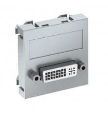 Мультимедийная рамка DVI Modul45 (серебристый) (MTG-DVI S AL1)  6104736  OBO Bettermann