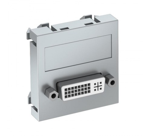 Мультимедийная рамка DVI Modul45 (серебристый) (MTG-DVI S AL1)  6104736  OBO Bettermann