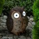 Cветильник садовый декоративный Сова коричневая на солнечной батарее ERAFYS01-12 полистоун, 13 см  Б0044844  ЭРА