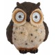 Cветильник садовый декоративный Сова коричневая на солнечной батарее ERAFYS01-12 полистоун, 13 см  Б0044844  ЭРА