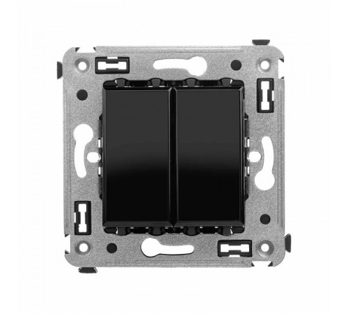 Кнопка двухклавишная в стену, "Avanti", "Черный квадрат"  4402154  DKC