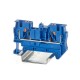 Клемма проходная, зажим push-in, 2 точки подключения, 4 кв.мм, синяя  VPR-4-BU  DKC