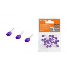 Наконечник штыревой втулочный изолированный (двойной) НШвИ (2) 2,5х10 (20шт)  SQ0568-0055  TDM