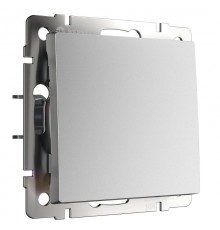 W1110065 Выключатель одноклавишный (серебряный матовый)  a063606  Werkel