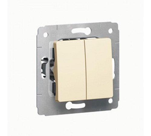 Cariva Сл. кость Переключатель 2-х клавишный  773708  Legrand
