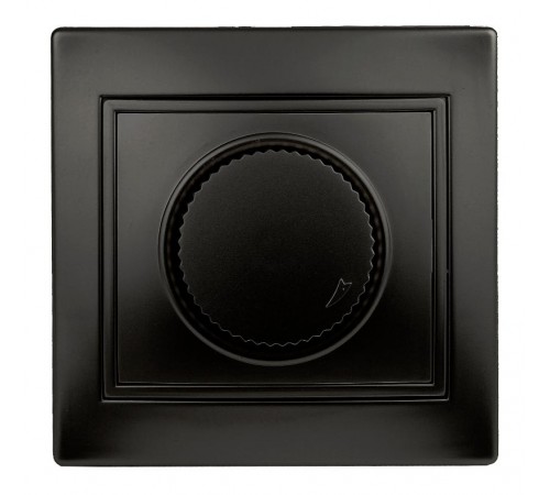 Светорегулятор Intro Plano 1-401-05 (диммер) поворотный, 600Вт 230В, IP20, СУ, антрацит  Б0053938  Intro