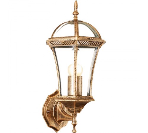 Светильник декоративный уличный PL621 60W 230V E27 225*205*540мм черное золото (на стену вверх)  11617  Feron