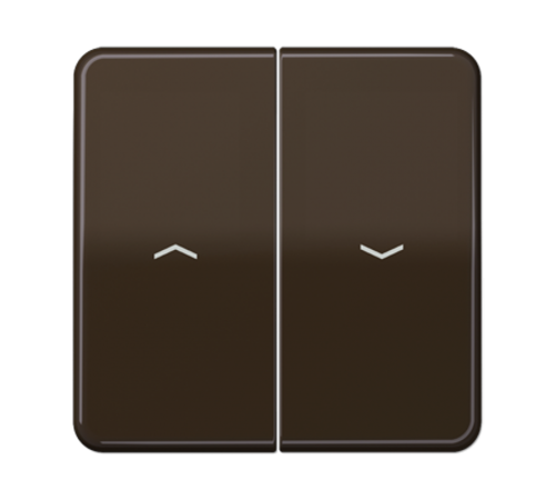 Клавиши для выключателя управления жалюзи 509VU и 539VU; коричневые  CD595PBFBR  Jung