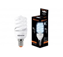 Лампа энергосберегающая КЛЛ 11Вт E14 840 cпираль FSТ2 40х93мм  SQ0323-0057  TDM