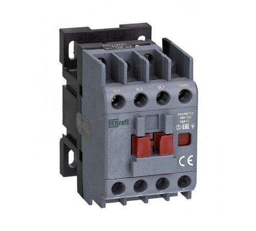 Контактор 18А 380В/400В АС3 АС4 1НЗ КМ-102  22040DEK  DEKraft