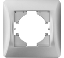 Рамка 1 пост (серебристый) серия BW  201231  SPL