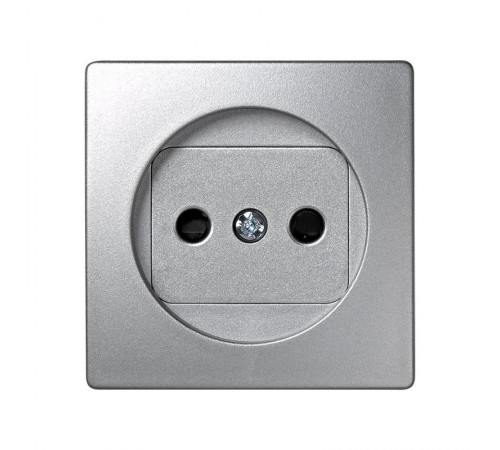 Simon 73 Накладка со шторками на розетку б/з, S73 Loft, алюминий  73040-63  Simon