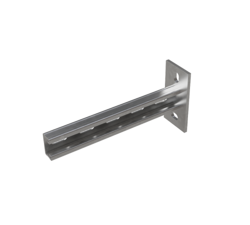 Страт-консоль одиночная усиленная развернутая 41х21 L150 s:2,5 мм  KSSUR21-150  КМ - профиль