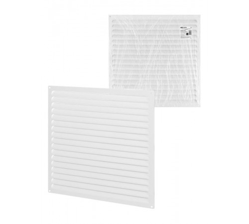 Решетка металл. усиленная 450х450, белая, с покрытием полимерной эмалью,  SQ1807-0739  TDM