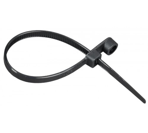 Хомут P6.6 с винтовым креплением чёрный 4,8х160мм  UHH12-D048-160-100-K02  IEK