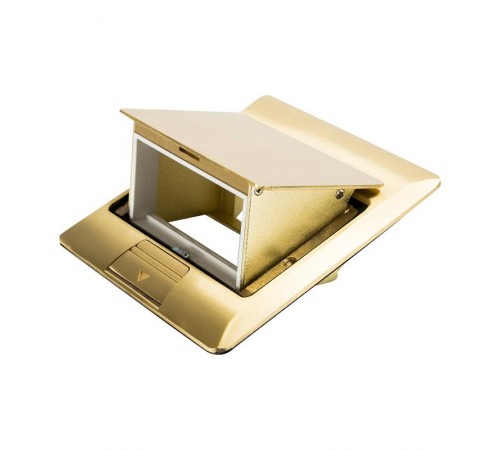 LUK/2BR Люк в пол на 2 поста (45х45мм), латунь  70020  Ecoplast