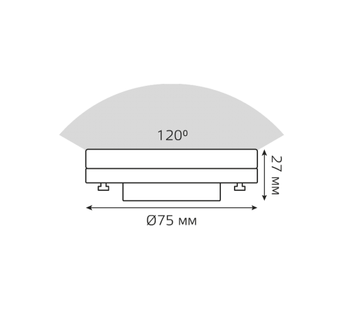 Лампа светодиодная Basic GX53 8,5W 810lm 3000K LED 1/10/100  20849192  Gauss