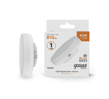 Лампа светодиодная Basic GX53 8,5W 810lm 3000K LED 1/10/100  20849192  Gauss