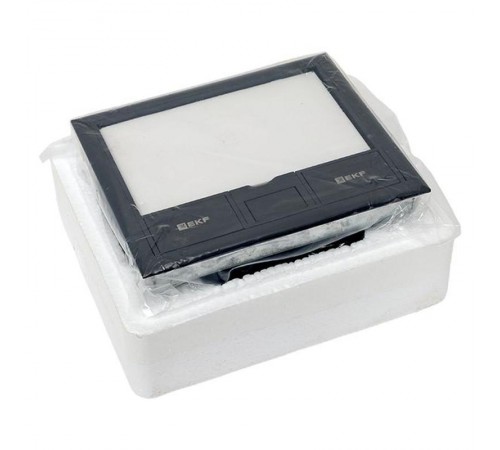 Лючок напольный C-Line 8 IP30 на 8 модулей=4поста, 169х141х72мм (с приборной рамкой) RAL 7012  cl-ln-8  EKF