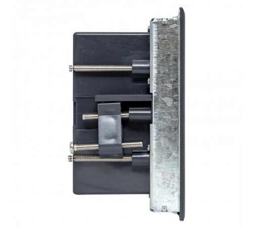 Лючок напольный C-Line 8 IP30 на 8 модулей=4поста, 169х141х72мм (с приборной рамкой) RAL 7012  cl-ln-8  EKF