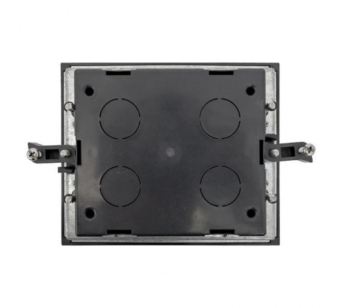 Лючок напольный C-Line 8 IP30 на 8 модулей=4поста, 169х141х72мм (с приборной рамкой) RAL 7012  cl-ln-8  EKF