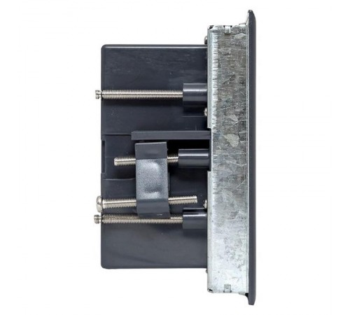 Лючок напольный C-Line 8 IP30 на 8 модулей=4поста, 169х141х72мм (с приборной рамкой) RAL 7012  cl-ln-8  EKF