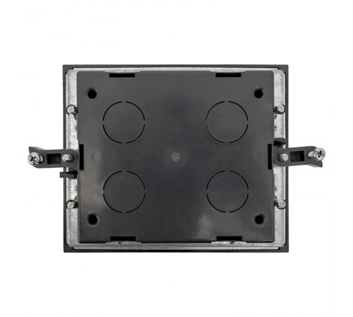 Лючок напольный C-Line 8 IP30 на 8 модулей=4поста, 169х141х72мм (с приборной рамкой) RAL 7012  cl-ln-8  EKF