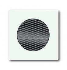 Плата центральная (накладка) для громкоговорителя 8223 U, серия future/solo, цвет белый бархат  8200-0-0123   2CKA008200A0123  ABB