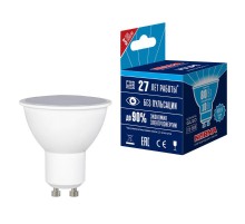 LED-JCDR-10W-NW-GU10-NR Лампа светодиодная. Форма JCDR. матовая. Серия Norma. Белый свет 4000K. Картон.  UL-00003840  Volpe