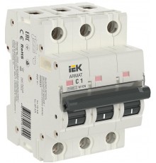 Выключатель автоматический трехполюсный M10N 3P C 1А 10кА ARMAT  AR-M10N-3-C001  IEK