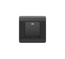 Переключатель перекрестный 1-клавишный  с подсветкой, 10А, черный(NEW3-E)  431471  CHINT