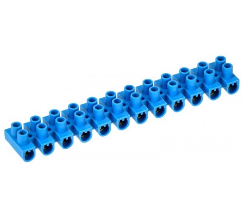 Зажим винтовой ЗВИ-10 н/г 2.5-6мм2 12пар  синие  UZV6-010-06  IEK