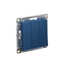 AtlasDesign Аквамарин Выключатель 3-клавишный, сх.1+1+1, 10АХ, механизм  ATN001131  SE