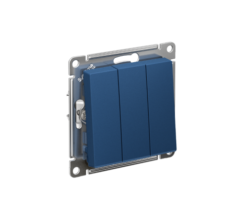 AtlasDesign Аквамарин Выключатель 3-клавишный, сх.1+1+1, 10АХ, механизм  ATN001131  SE