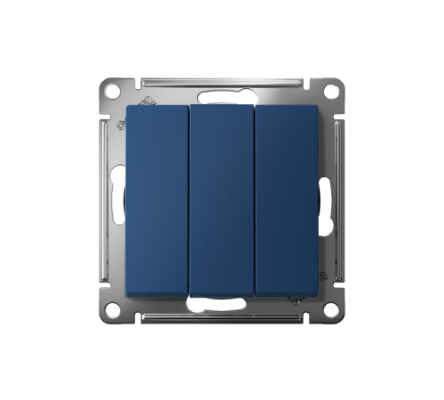 AtlasDesign Аквамарин Выключатель 3-клавишный, сх.1+1+1, 10АХ, механизм  ATN001131  SE