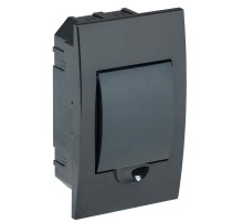 Корпус пластиковый встраиваемый на 4 модуля ЩРВ-П-4 IP41 черный KREPTA 3  MKP12-V-04-41-K02  IEK