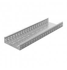 Лоток перфорированный 100х80х3000, толщ. 1,2 мм, гор. цинк  УЛП-100х80х3000-1,2-ГЦ  Ostec